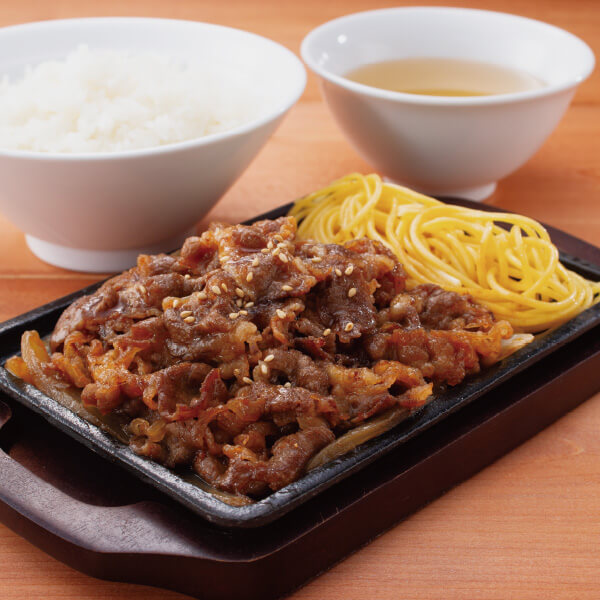 牛カルビ焼肉定食